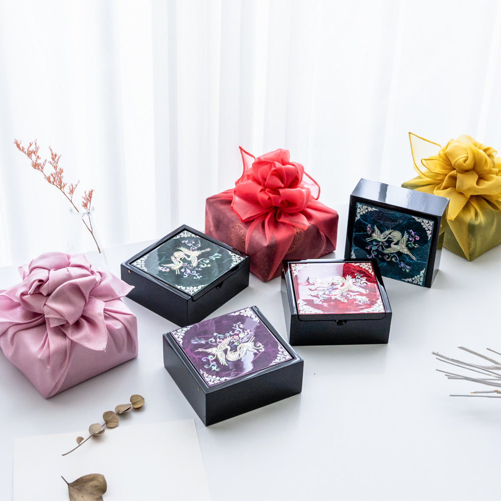Hanji Mini Ring Storage Mother of Pearl Jewelry Box