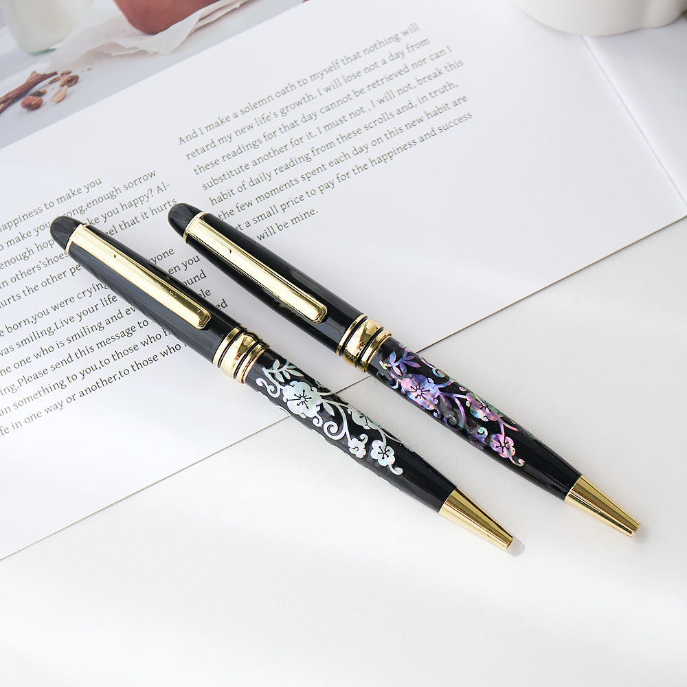 Premium Mother of Pearl Pen Plum Blossom