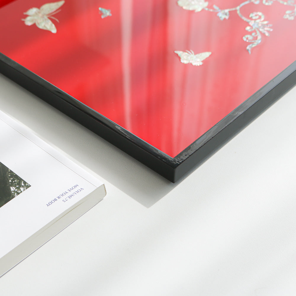 Najeonchilgi Peony of Wealth Mother of Pearl Tray (Large)