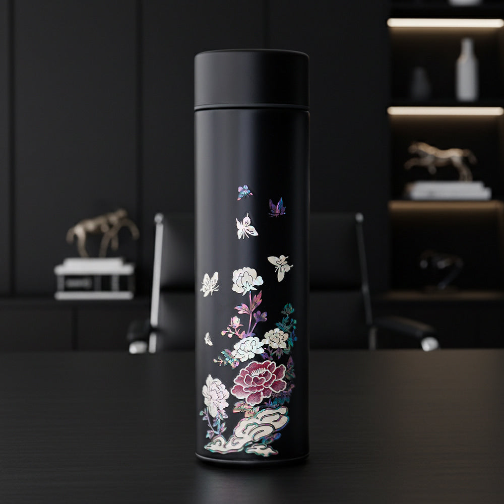 Najeonchilgi Peony Garden Stainless Steel Mother of Pearl Tumbler 500ml