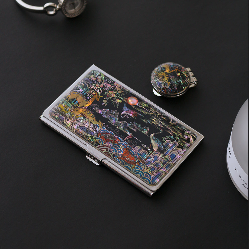 2-Piece Set: Business Card Case Golf Ball Marker K(Traditional)