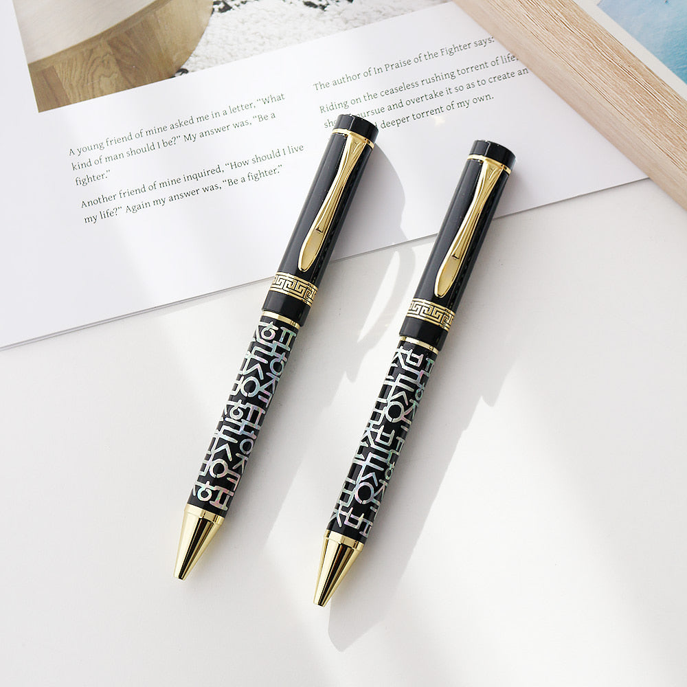 Najeonchilgi Hangul Lattice Mother of Pearl Pen (Lower Inlay)
