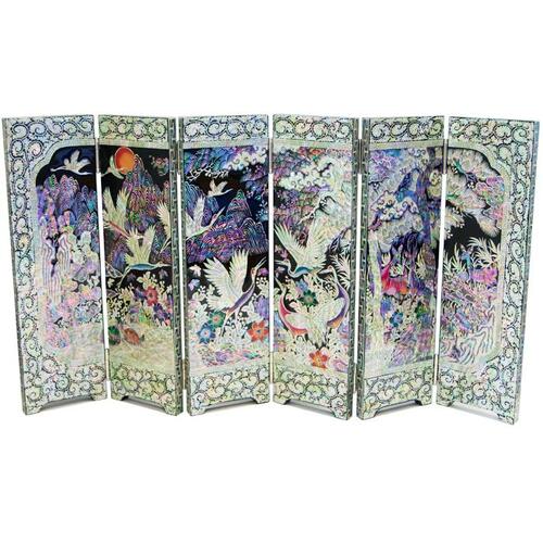 Najeon Chilgi Mother of Pearl Folding Screen — Sipjangsaeng by Jang Tae-bok - DE0003