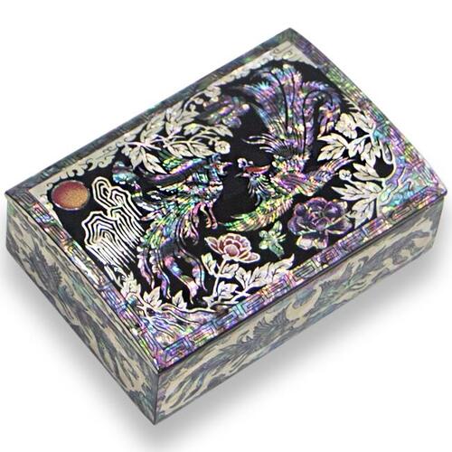 Najeon Chilgi Mother of Pearl Business Card Holder — Phoenix by 오명호 - OF0011