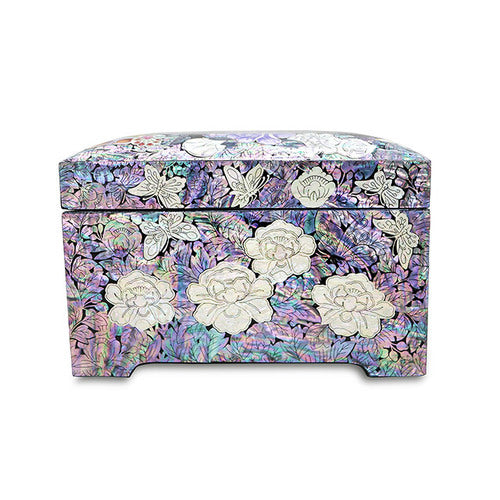 Peacock 2-Tier Najeonchilgi Jewelry Box, Large by Park In-ho