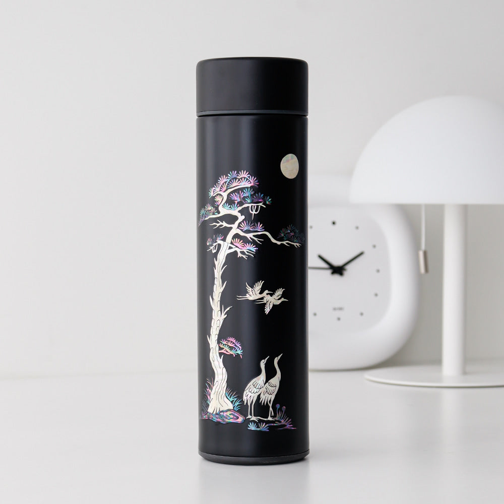 Najeonchilgi Longevity Crane Stainless Steel Mother of Pearl Tumbler 500ml