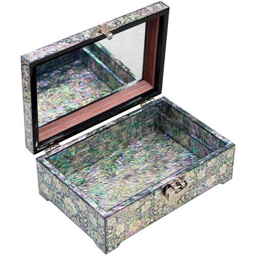 Arabesque, Pine & Crane 2-Tier Najeonchilgi Jewelry Box by Jang Tae-bok