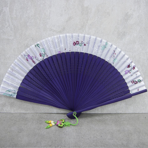 Mini Silk & Ramie Hand Fan - FN0006