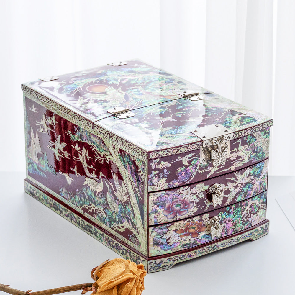 Pine & Crane Najeonchilgi Mother of Pearl Vanity Jewelry Box