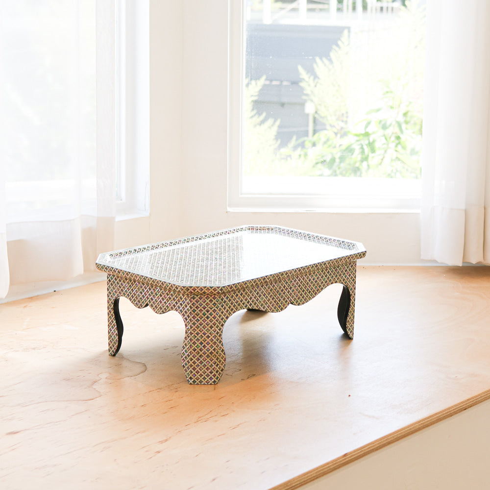 Najeonchilgi Joseon Style Rectangular Mini Lacquer Table, 36 cm