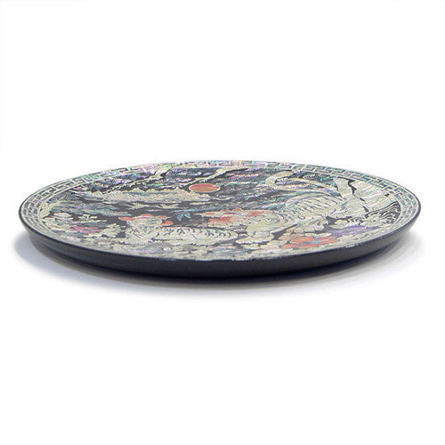 Najeon Chilgi Mother of Pearl Plate & Tray — Tiger by Kim Gil-su - DE0039