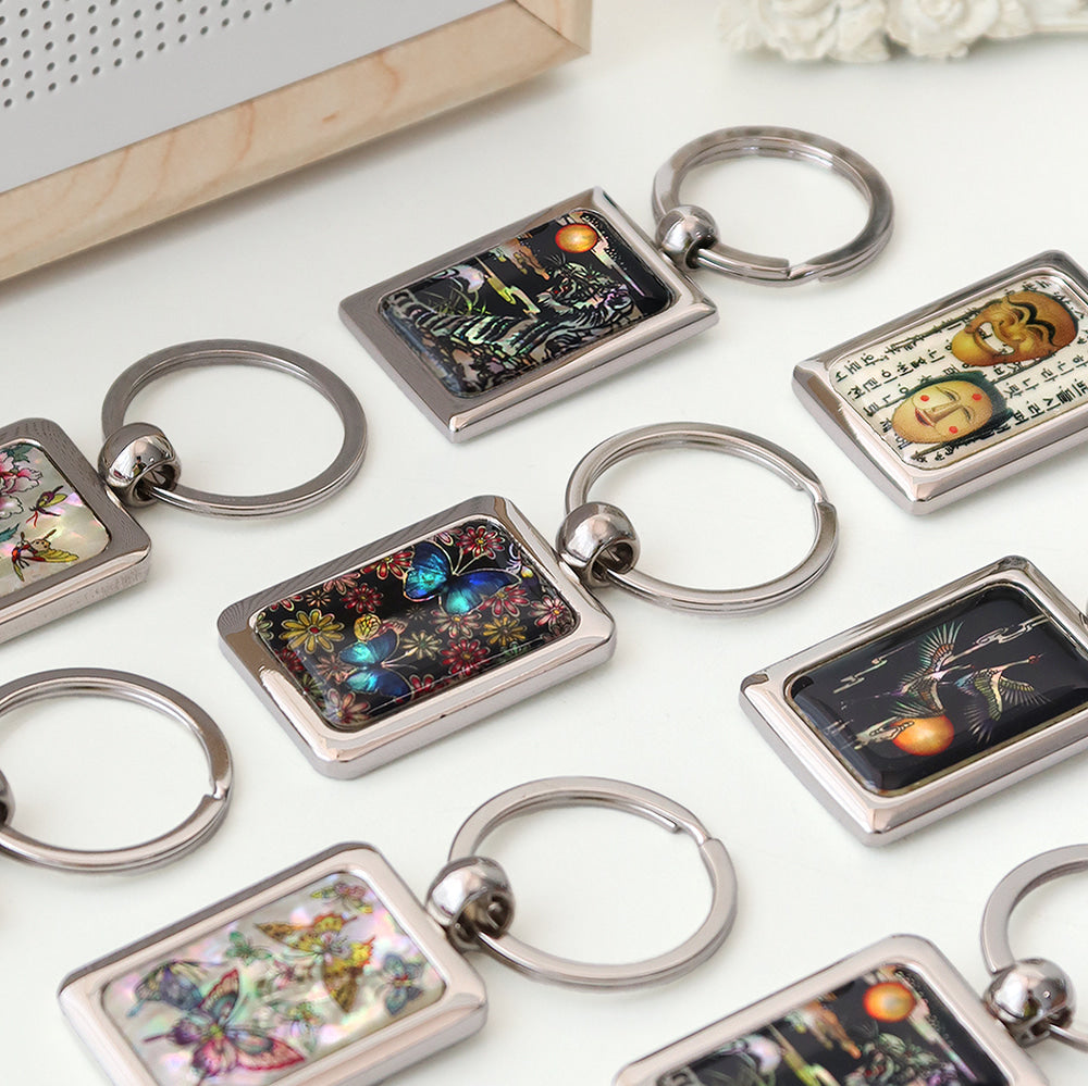 Keyring Keyring Keyring Holder Najeonchilgi Mother of Pearl Traditional