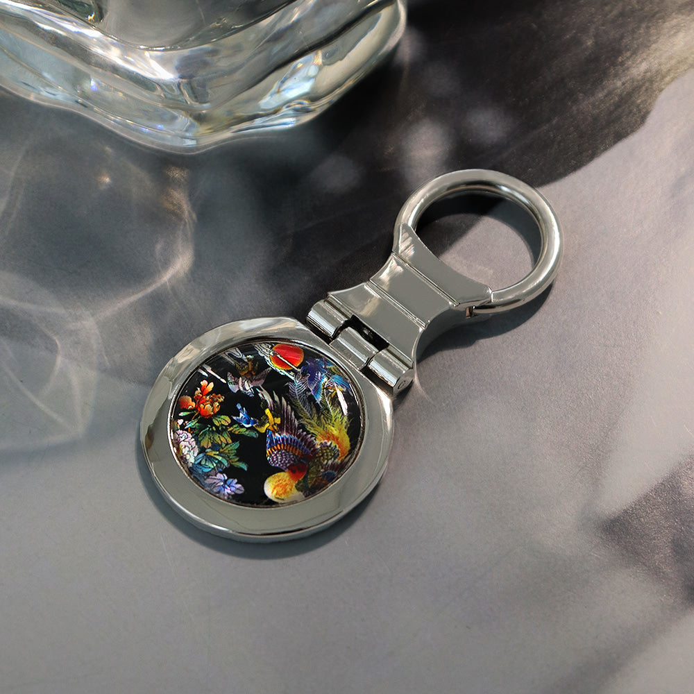 Najeonchilgi Mother of Pearl Keyring Keyring (Round)K