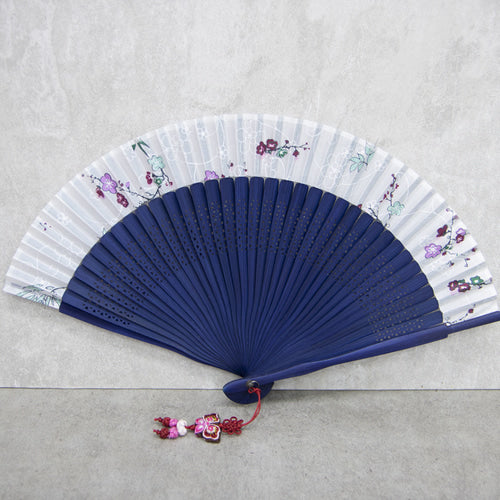 Mini Silk & Ramie Hand Fan - FN0006