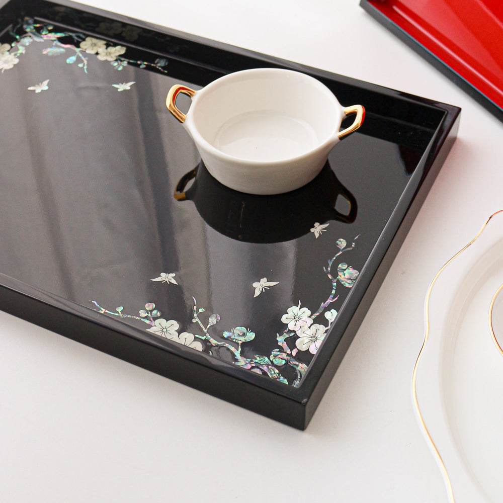 Najeonchilgi Plum Blossom Mother of Pearl Tray