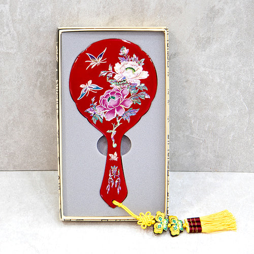 Najeon Chilgi Hand Mirror & Medicine Case — Peony - LV0005