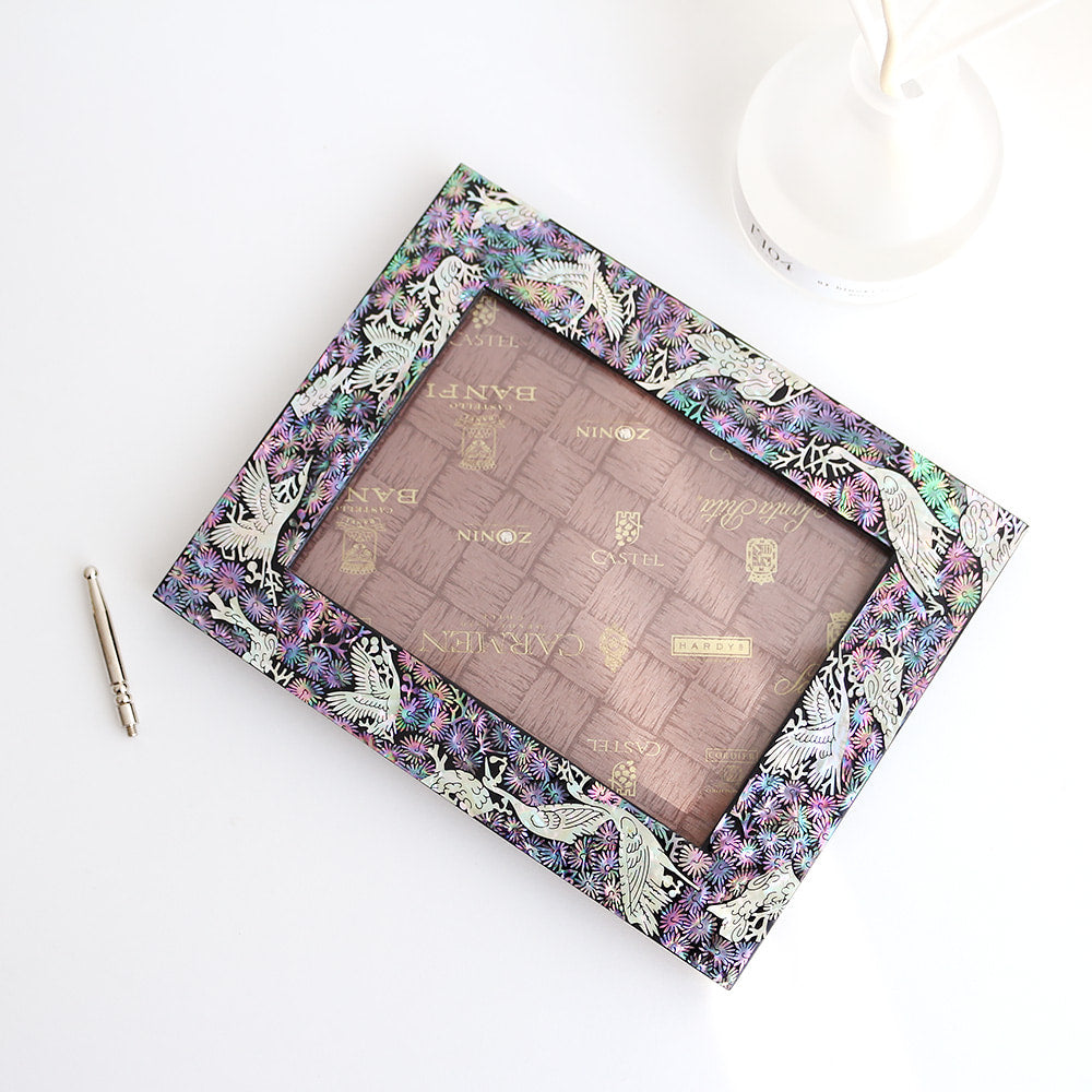 Najeonchilgi Pine & Crane Mother of Pearl Frame (Large)