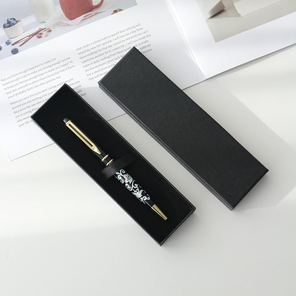 Premium Mother of Pearl Pen (Plum & Butterfly)