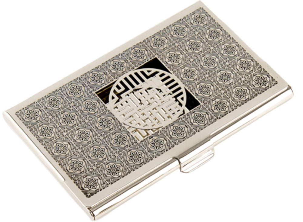 Medium Metal Business Card Case (Gold) - OF0134
