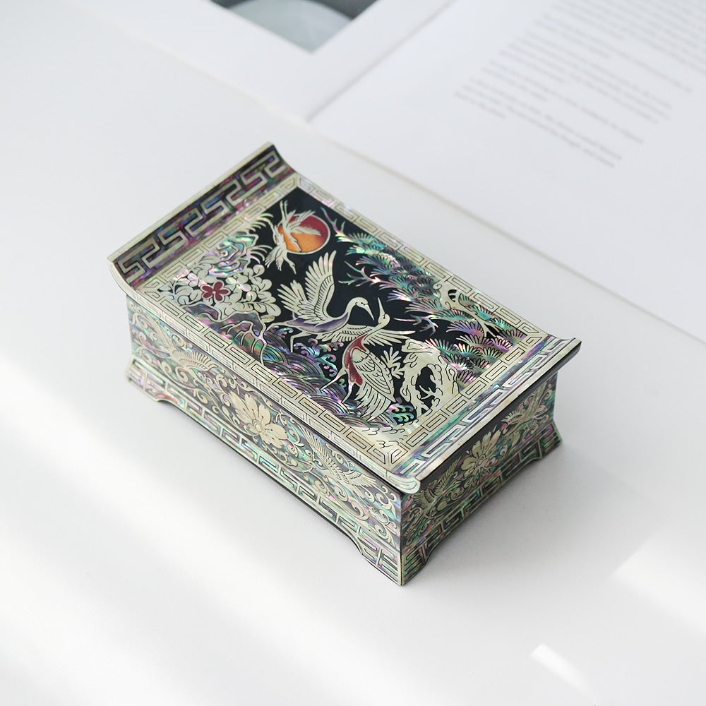 Premium Najeon Pine & Crane Seonbi Scholar Box