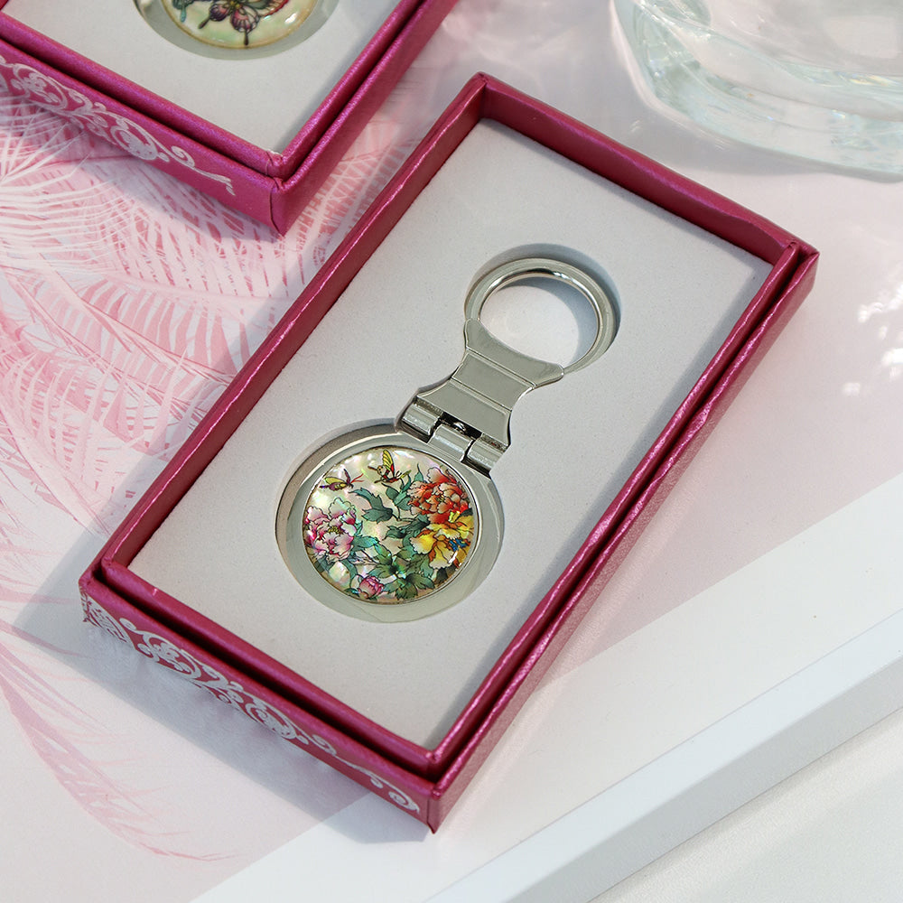 Najeonchilgi Mother of Pearl Keyring Keyring (Round)K