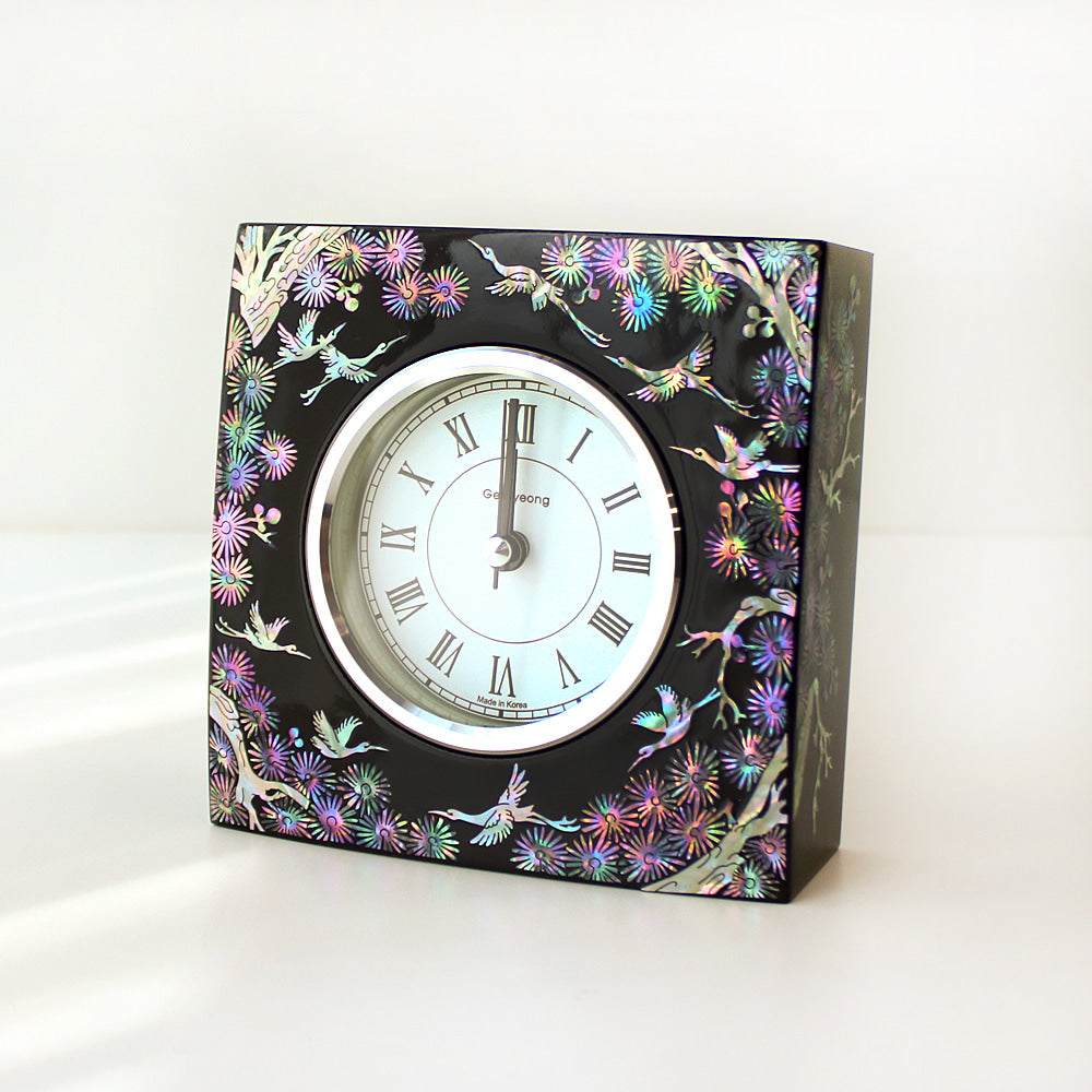 Najeonchilgi Longevity Crane Desk Dragon Clock