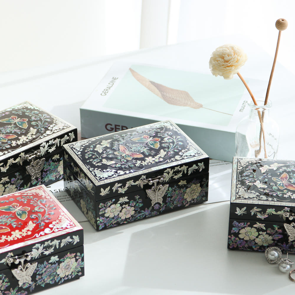 Mini Jewelry Box Mother of Pearl Jewelry Box Holder Box