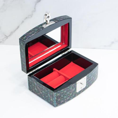 Premium Najeon Kkeun-eum Inlay Traditional Jewelry Box (Master Artisan Jang Tae - Bok) Mother of Pearl Jewelry Box