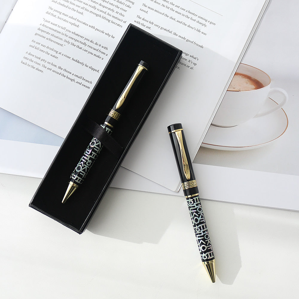 Najeonchilgi Hangul Lattice Mother of Pearl Pen (Lower Inlay)