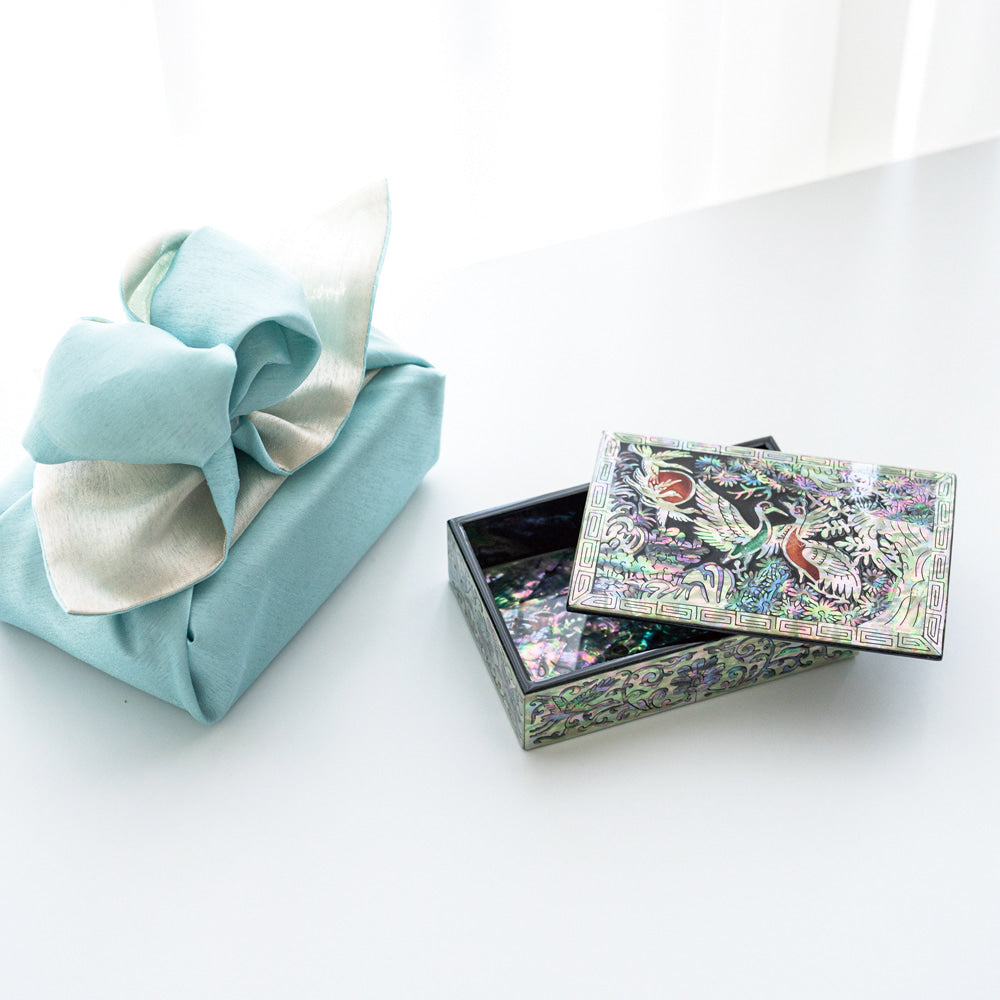 Najeon Chilgi Mother of Pearl Business Card Holder — Pine & Crane - OF0002