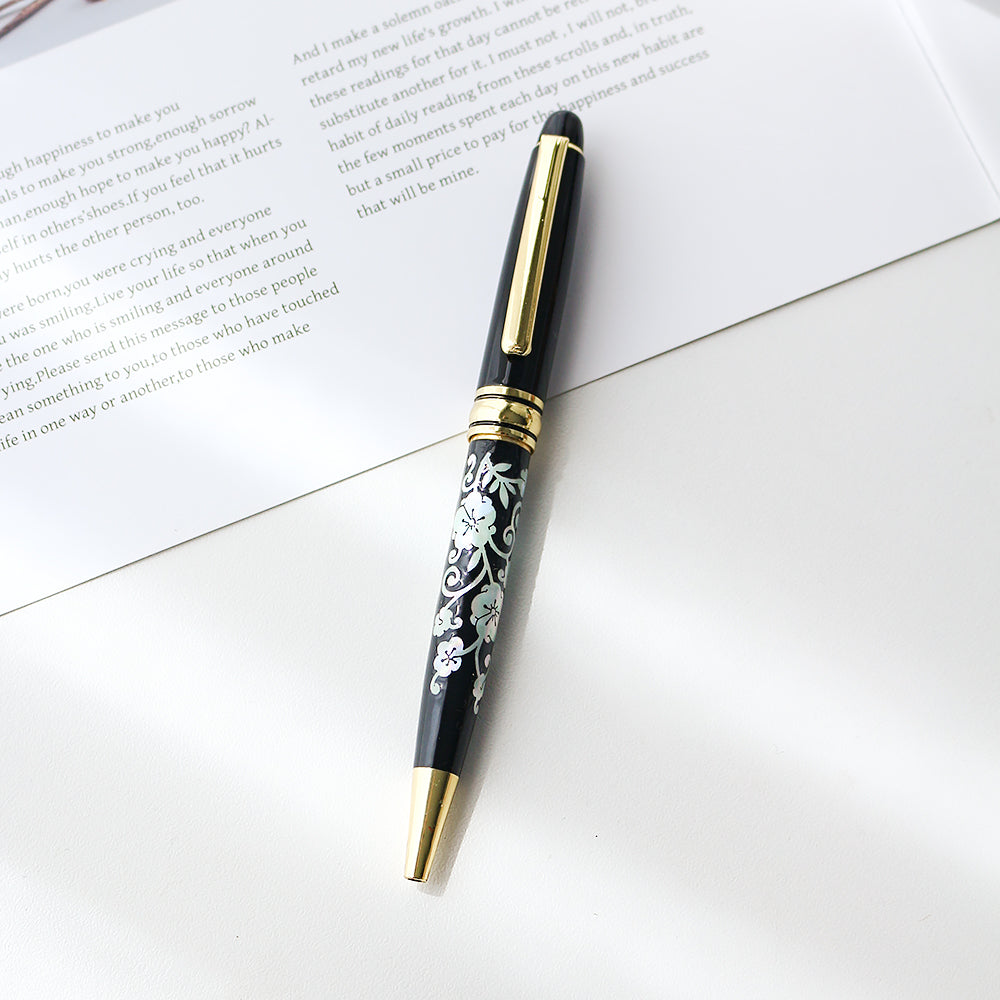 Premium Mother of Pearl Pen Plum Blossom