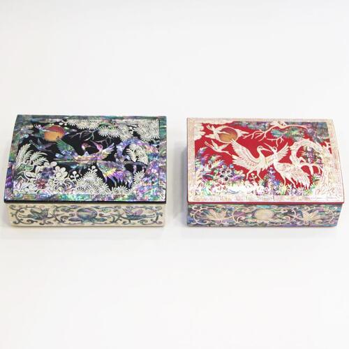 Najeon Chilgi Mother of Pearl Business Card Holder — Pine & Crane by 오명호 - OF0009