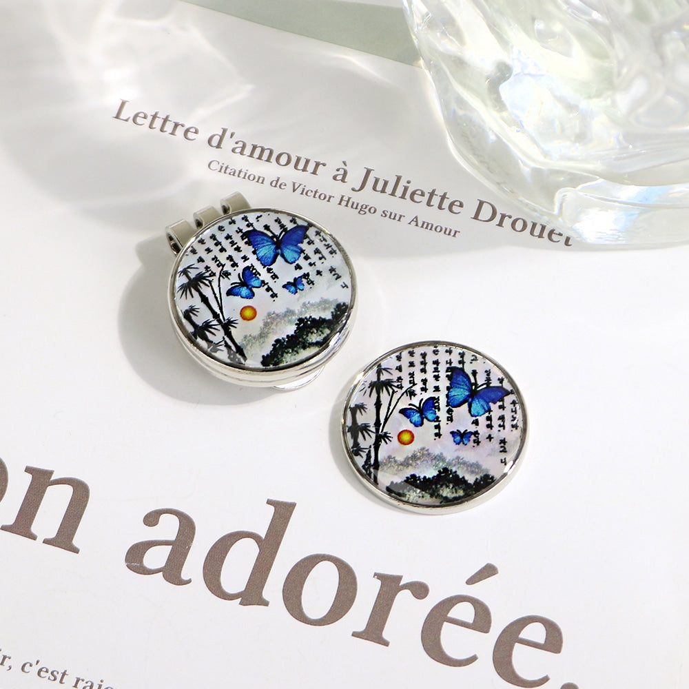 Premium Najeon Golf Ball Marker K(Butterfly)