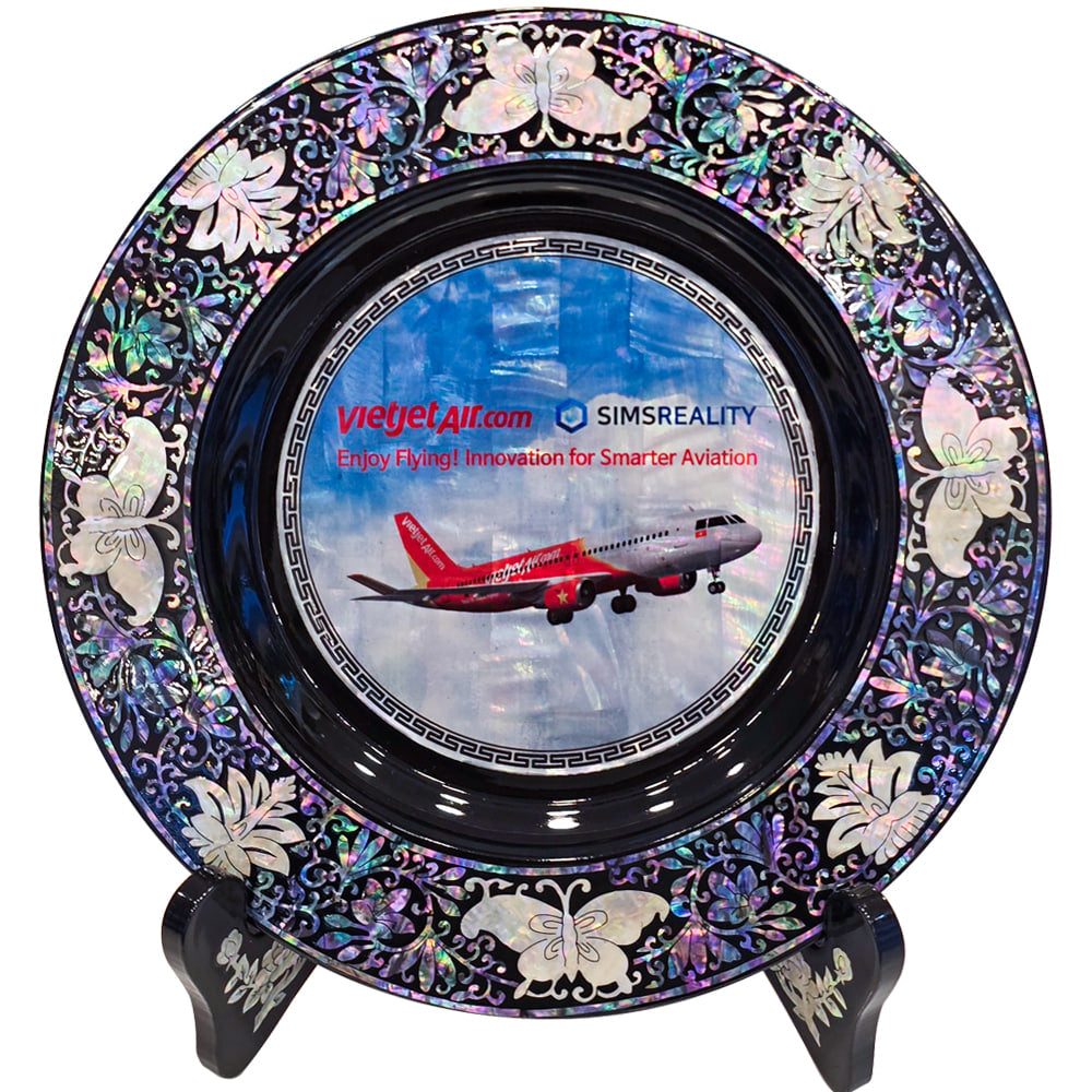 Najeon Chilgi Mother of Pearl Plate & Tray — Dragon - DE0047