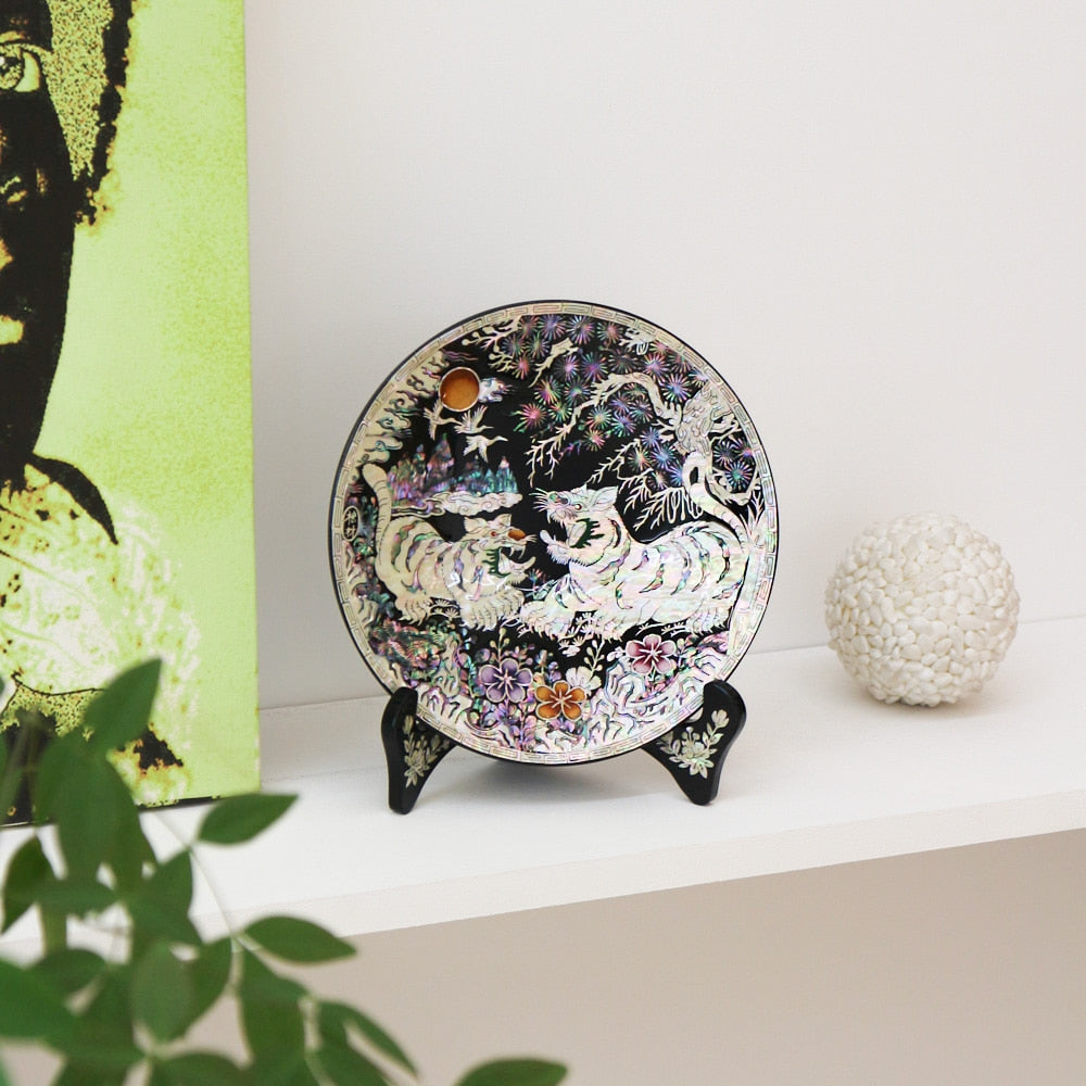 Masterpiece Najeon Tiger Mini Tray (Master Artisan Kim Young-man)