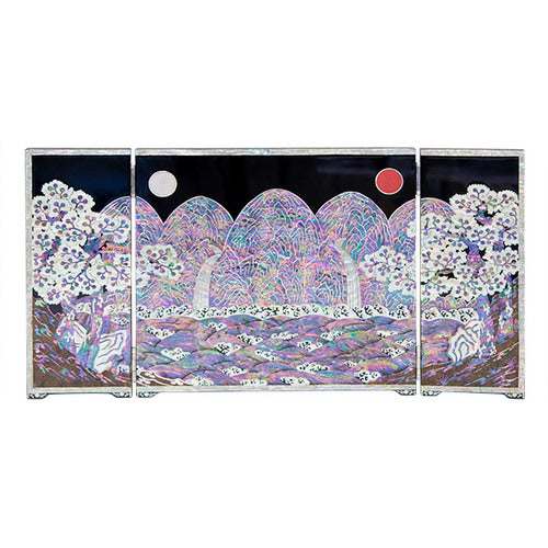 Najeon Chilgi Mother of Pearl Folding Screen by Jang Tae-bok - DE0002
