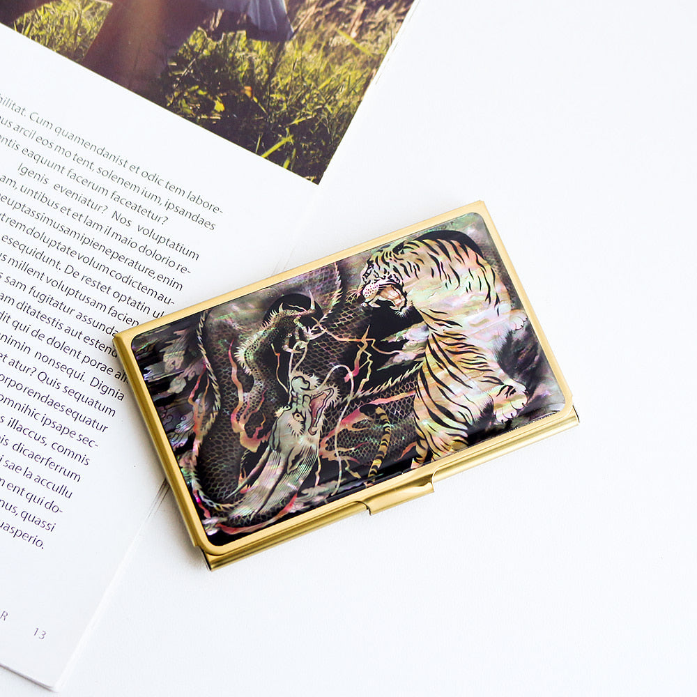 Najeonchilgi Gold Mother of Pearl Business Card Case N