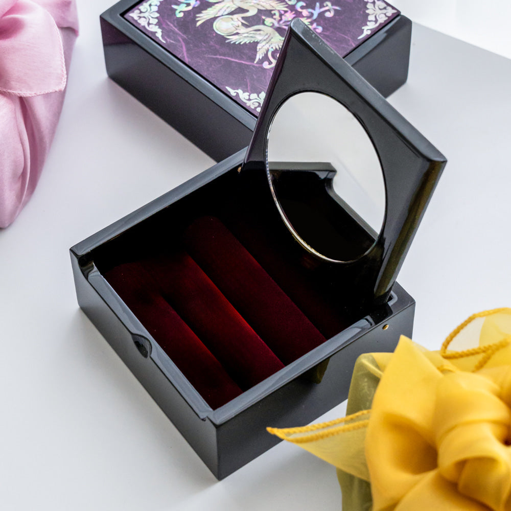 Hanji Mini Ring Storage Mother of Pearl Jewelry Box