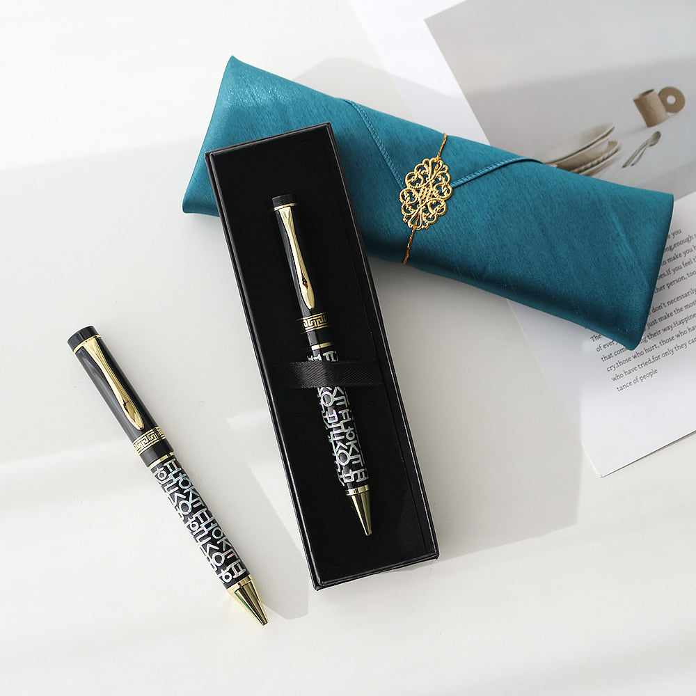 Najeonchilgi Hangul Lattice Mother of Pearl Pen (Lower Inlay)