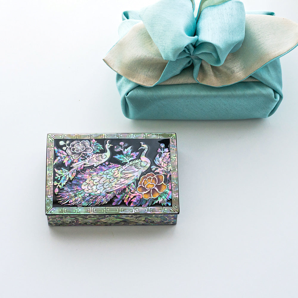 Najeon Chilgi Mother of Pearl Business Card Holder — Pine & Crane - OF0002