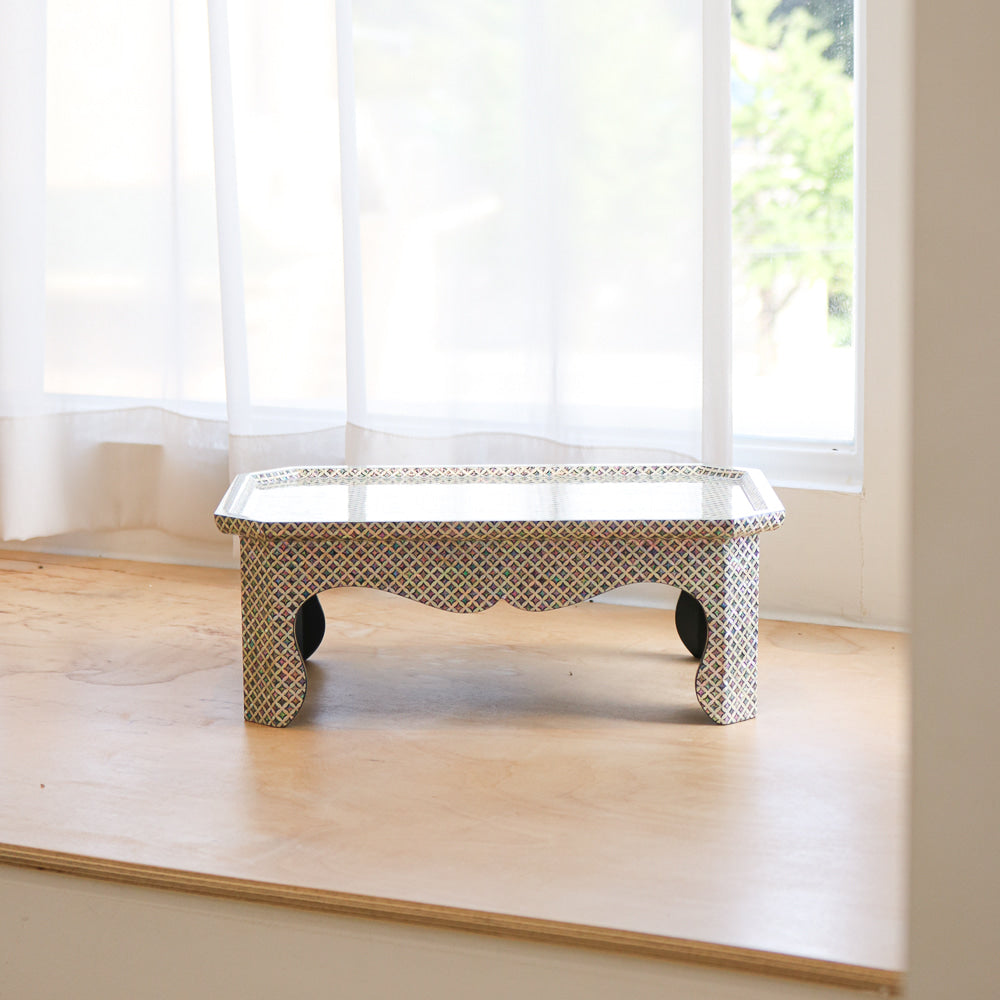 Najeonchilgi Joseon Style Rectangular Mini Lacquer Table, 36 cm