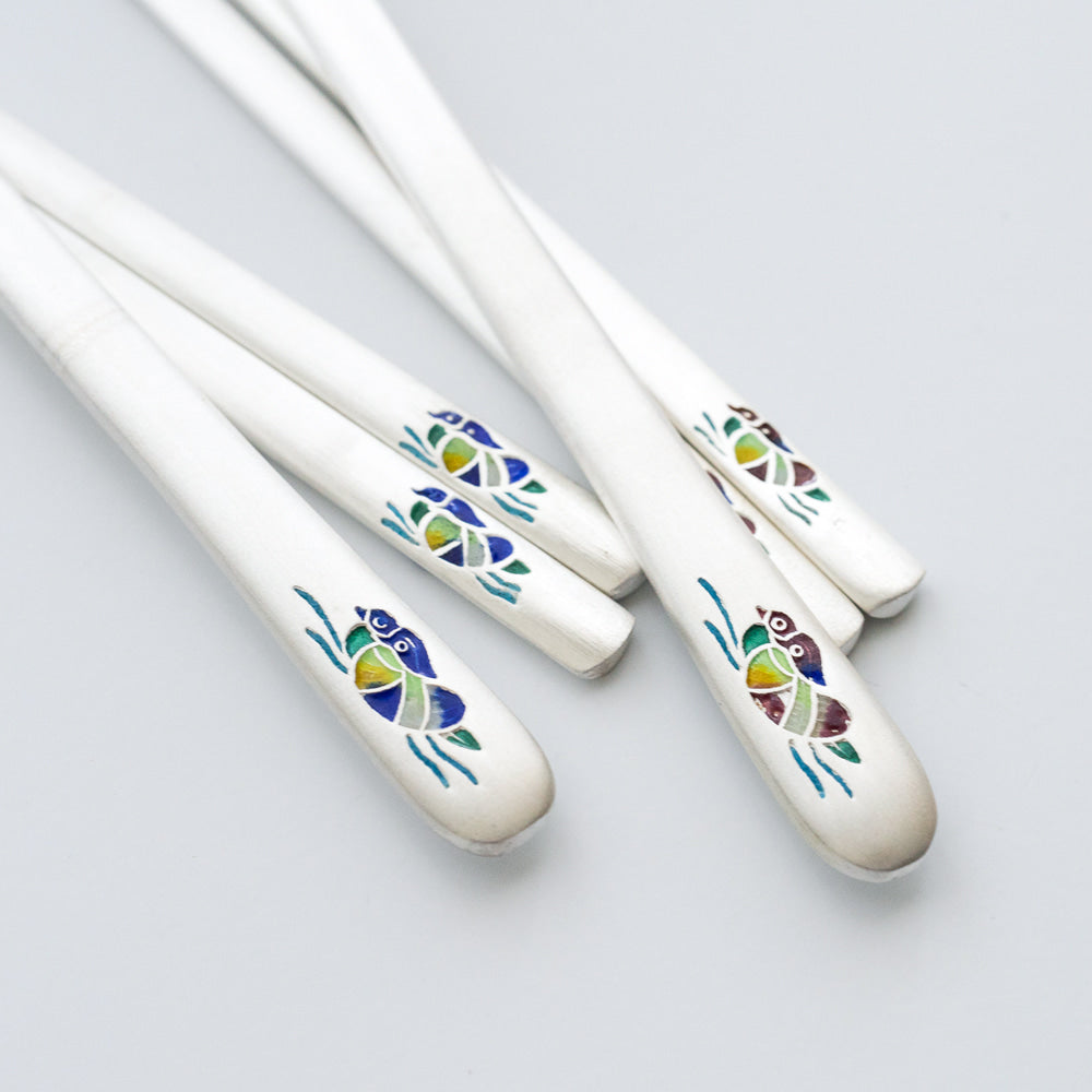 Spoon & Chopstick Set — Pine & Crane - LV0070