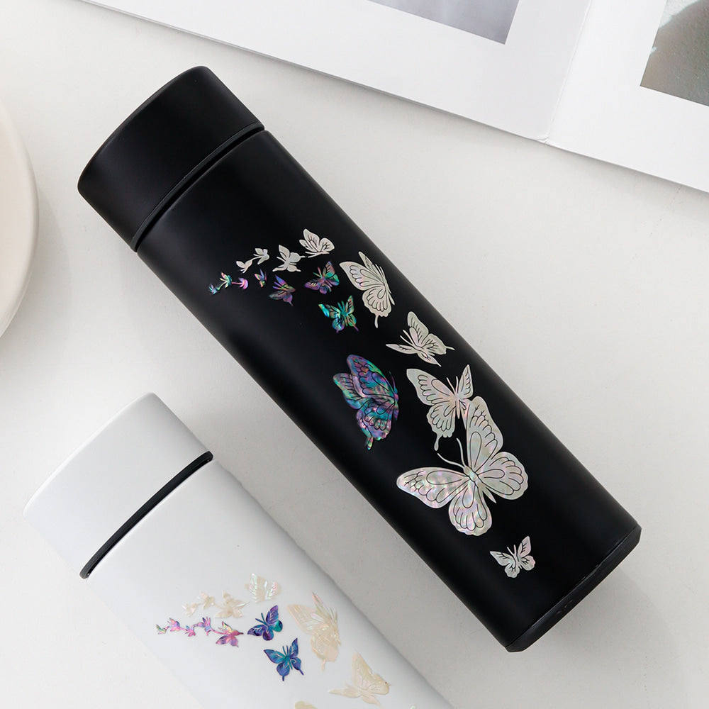 Najeonchilgi Butterfly Garden Stainless Steel Mother of Pearl Tumbler 500ml