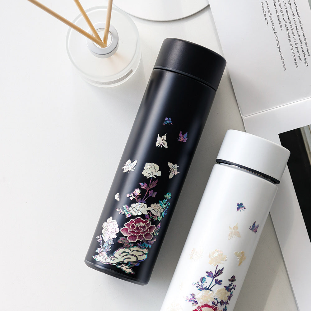 Najeonchilgi Peony Garden Stainless Steel Mother of Pearl Tumbler 500ml