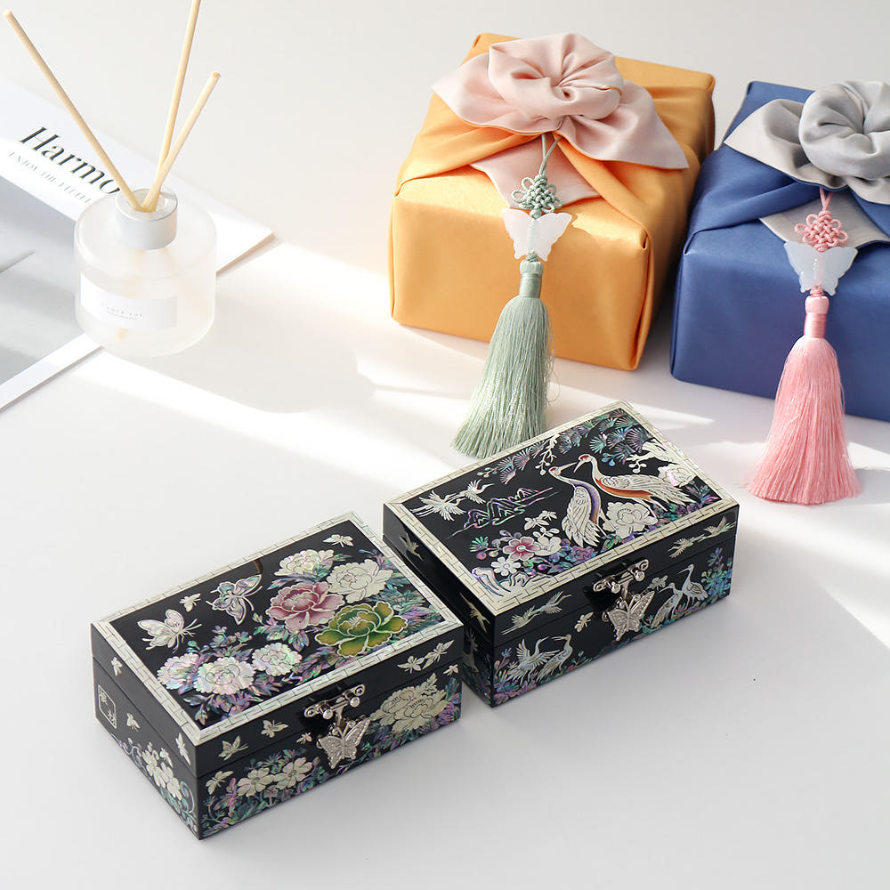 Mini Jewelry Box Mother of Pearl Jewelry Box Holder Box