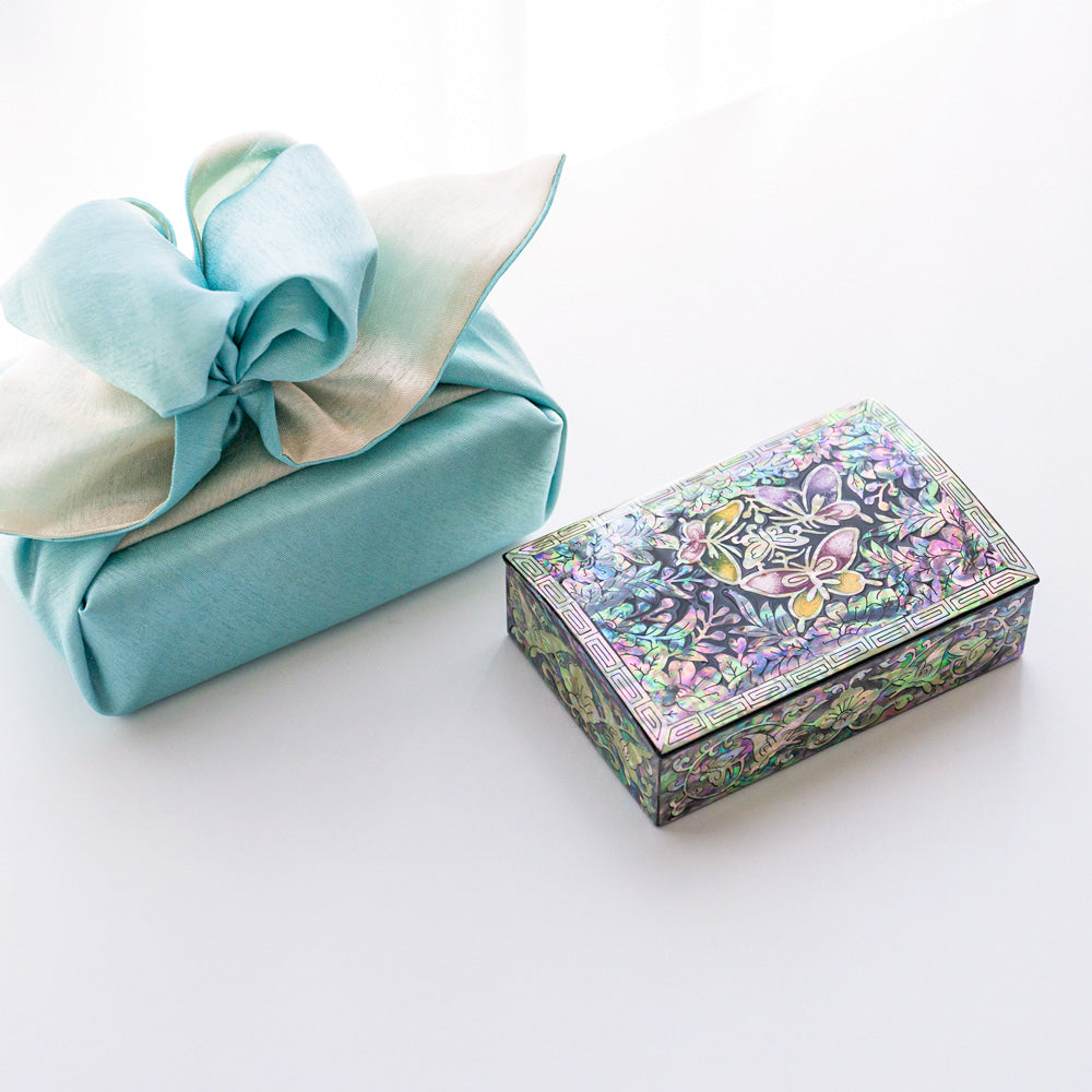 Najeon Chilgi Mother of Pearl Business Card Holder — Pine & Crane - OF0002