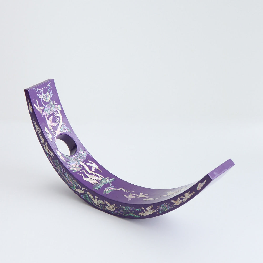 Najeonchilgi Pine & Crane Vivid Mother of Pearl Wine Holder
