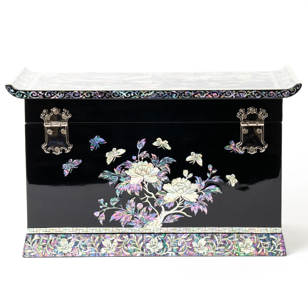 Arabesque & Ten Symbols of Longevity 5-Drawer Najeonchilgi Jewelry Chest