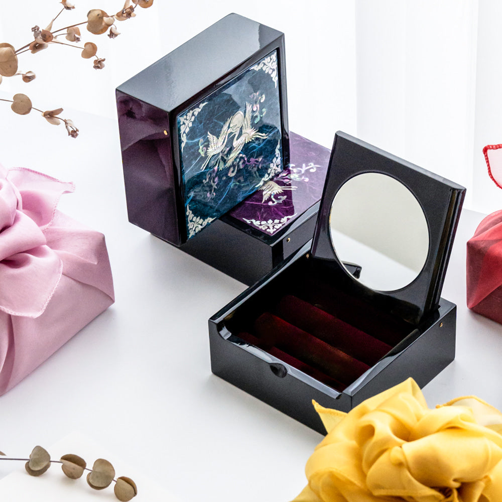 Hanji Mini Ring Storage Mother of Pearl Jewelry Box