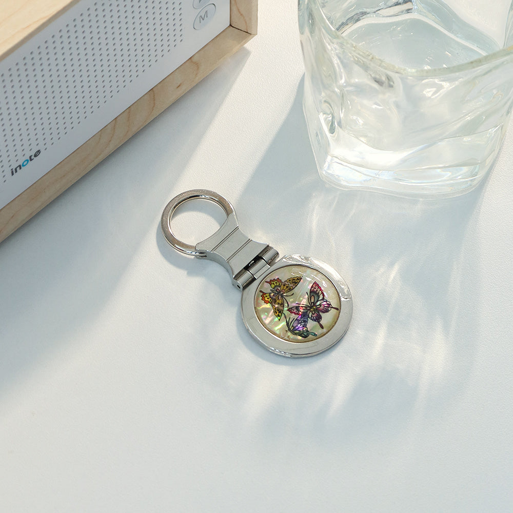 Najeonchilgi Mother of Pearl Keyring Keyring (Round)K